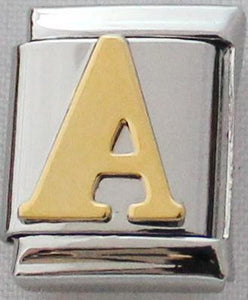 Gold Plated Letter A 13mm Charm-Charmed Jewellery