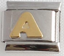 Gold Plated Letter A 9mm Charm-Charmed Jewellery