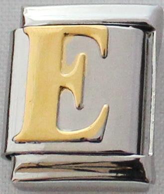 Gold Plated Letter E 13mm Charm-Charmed Jewellery