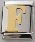 Gold Plated Letter F 13mm Charm-Charmed Jewellery