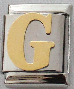 Gold Plated Letter G 13mm Charm-Charmed Jewellery