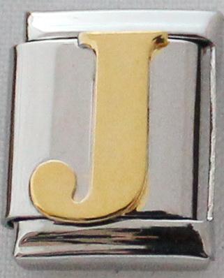 Gold Plated Letter J 13mm Charm-Charmed Jewellery