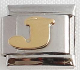 Gold Plated Letter J 9mm Charm-Charmed Jewellery