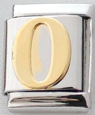 Gold Plated Letter O 13mm Charm-Charmed Jewellery