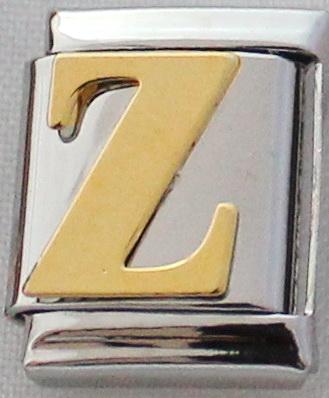 Gold Plated Letter Z 13mm Charm-Charmed Jewellery