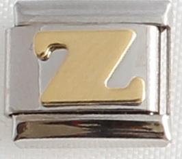 Gold Plated Letter Z 9mm Charm-Charmed Jewellery