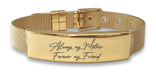 Gold plated 2025 id bracelet