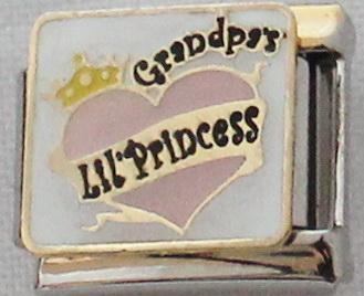 Grandpa's lil Princess 9mm Charm-Charmed Jewellery