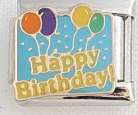 Happy Birthday 9mm Charm-Charmed Jewellery