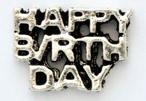 Happy Birthday Locket Charm-Charmed Jewellery