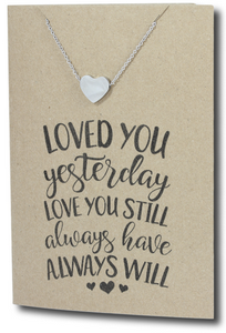 Heart Pendant & Chain - Card 239-Charmed Jewellery