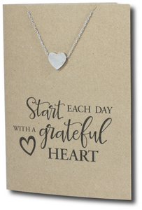 Heart Pendant & Chain - Card 240-Charmed Jewellery