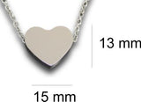 Heart Pendant & Chain - Card 242-Charmed Jewellery