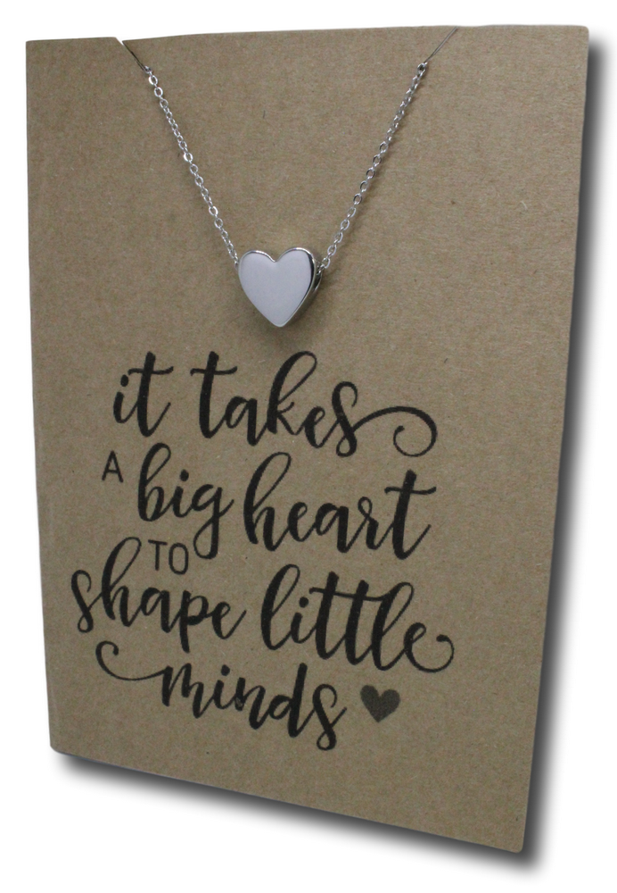 Heart Pendant & Chain - Card 29-Charmed Jewellery