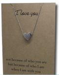 Heart Pendant & Chain - Card 41-Charmed Jewellery