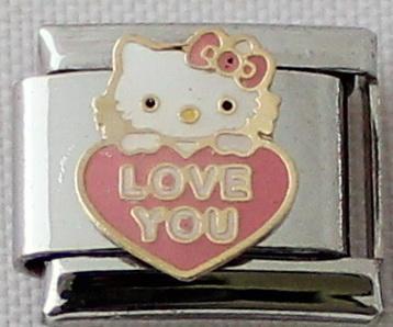 Hello Kitty Love You 9mm Charm-Charmed Jewellery