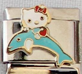 Hello kitty dolphin 9mm Charm-Charmed Jewellery