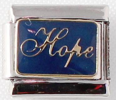 Hope Blue 9mm Charm-Charmed Jewellery