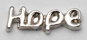 Hope Plain Locket Charm-Charmed Jewellery
