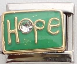 Hope with stone 9mm Charm-Charmed Jewellery