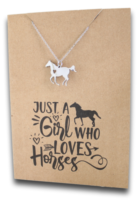 Horse Heart Pendant & Chain - Card 314