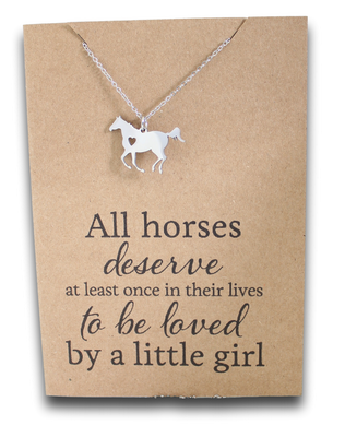 Horse Heart Pendant & Chain - Card 318