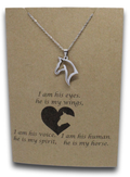 Horse Pendant & Chain - Card 147-Charmed Jewellery
