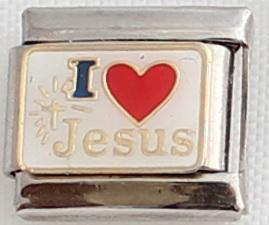 I Love Jesus 9mm Charm-Charmed Jewellery