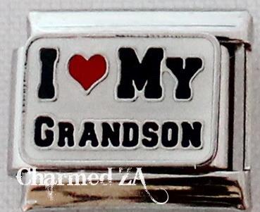 I Love My Grandson 9mm Charm-Charmed Jewellery
