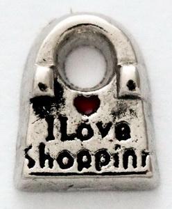 I Love Shopping Locket Charm-Charmed Jewellery