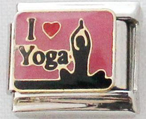 I Love Yoga 9mm Charm-Charmed Jewellery