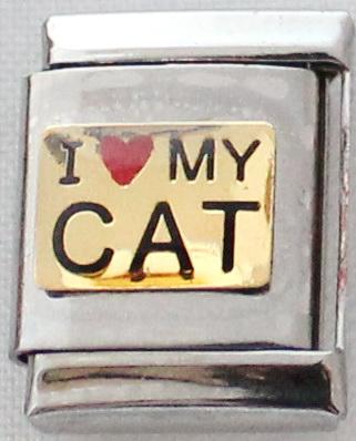 I Love my Cat 13mm Charm-Charmed Jewellery