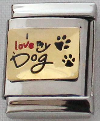 I Love my Dog 13mm Charm-Charmed Jewellery