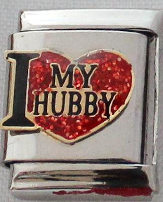 I Love my Hubby 13mm Charm-Charmed Jewellery
