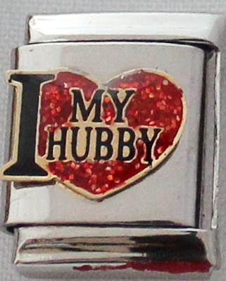I Love my Hubby 13mm Charm-Charmed Jewellery