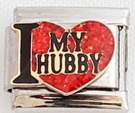 I Love my Hubby 9mm Charm-Charmed Jewellery