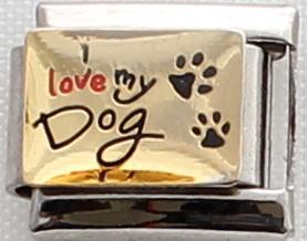 I love my dog 9mm Charm-Charmed Jewellery
