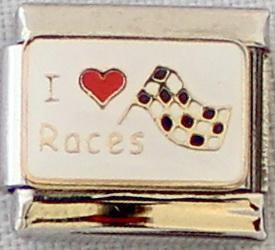 I love races 9mm Charm-Charmed Jewellery