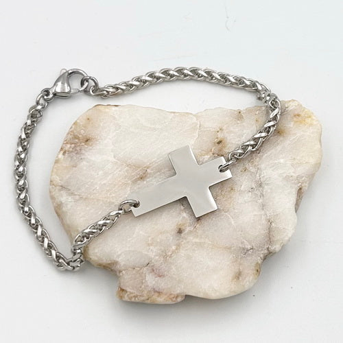 Personalized Cross Bracelet