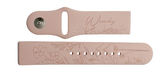 WILDFLOWER WITH NAME Universal Personalized Watch Band