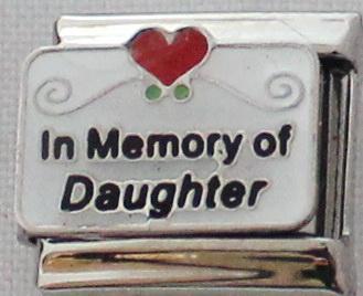 In Memory of Daughter 9mm Charm-Charmed Jewellery