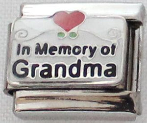 In Memory of Grandma 9mm Charm-Charmed Jewellery