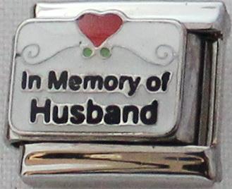 In Memory of Husband 9mm Charm-Charmed Jewellery