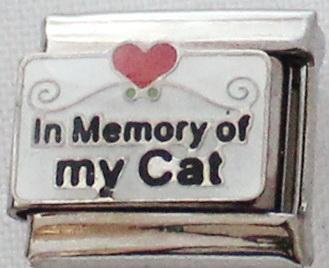 In Memory of My Cat 9mm Charm-Charmed Jewellery