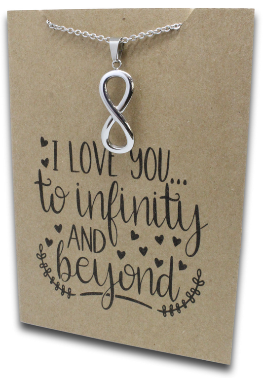 Infinity Pendant & Chain - Card 94-Charmed Jewellery