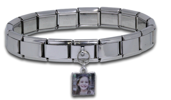 Italian Charm Bracelet & Custom Dangle Link *Click to personalize*-Charmed Jewellery