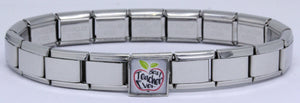 Italian Charm Bracelet & Custom Square Link *Click to personalize*-Charmed Jewellery