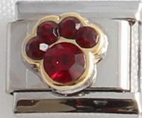 January Birthstone Paw 9mm Charm-Charmed Jewellery