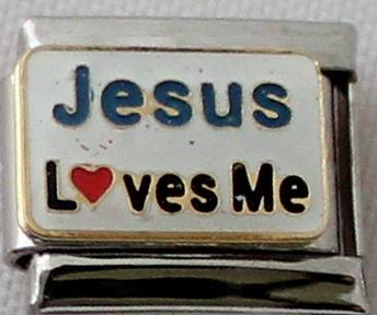 Jesus Loves Me 9mm Charm-Charmed Jewellery