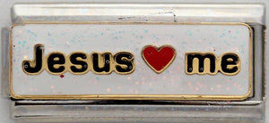 Jesus Loves Me (Superlink) 9mm Charm-Charmed Jewellery